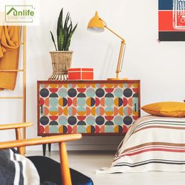 Funlife-pegatinas decorativas para muebles de baño, papel tapiz autoadhesivo impermeable para dormitorio, armario, 70S, 231220