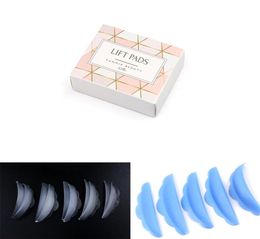 Funmix 5pairset silicone cyellash perm pad recyclage cils tiges de bouclier soulevant les outils de curleur de cils 3D
