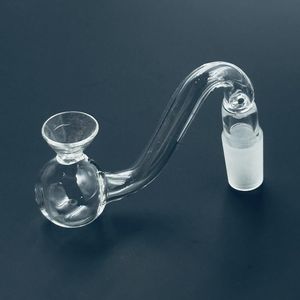 Tuyau en verre de brûleur à mazout de conception d'entonnoir avec Tube de barboteur en verre Pyrex épais mâle femelle de 10mm 14mm 18mm pour fumer des conduites d'eau