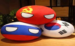 Drôle 10cm Polandball country mini jouet jouet peluche pendentif en peluche countryball ussr usa france russia uk japon allemand italie h113339548