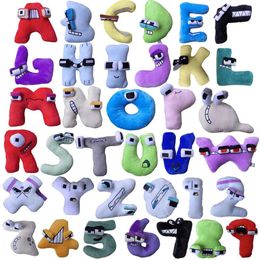 Funny ABCD Lore pour Kid Plush 26 ALPHABET LETTRE CARTOON PLUSHES PLUSHIES POUR CADEL