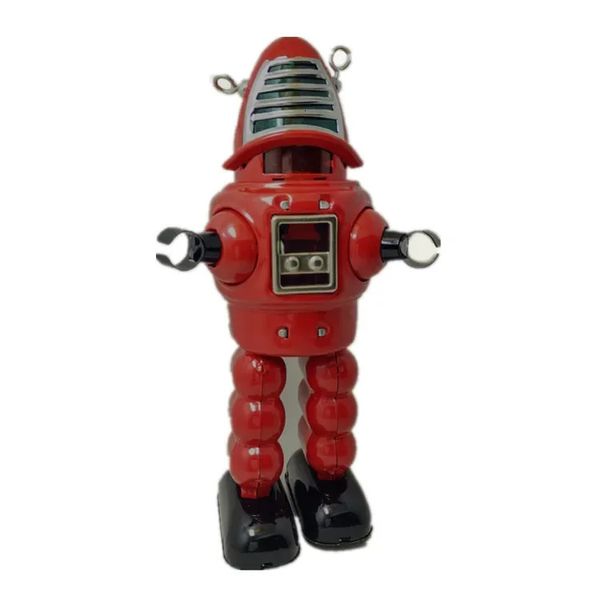 Colección divertida de adultos retro Viento up Metal Metal Tin Planet Planeta Planeta Bullet Robot Figuras de relojería Modelo Kids Gift 240408