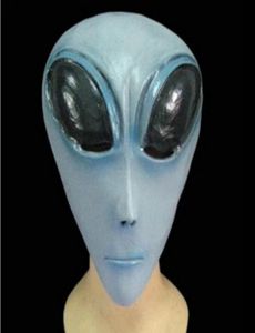 Grappige volwassen unisex Creepy UFO Big Eye Alien latex hoofdmasker Halloween Party Cosplay Carnival Theatre Carnival Theatre Ball Mask3881963