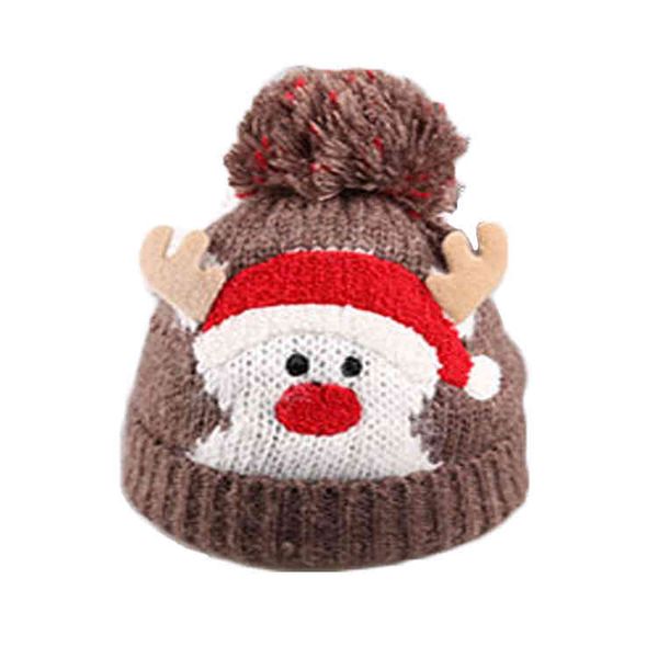 Chapeau de noël drôle pour bébé, bonnet d'hiver pour enfants, dessin animé mignon d'orignal en peluche, bonnet de crâne pour enfants