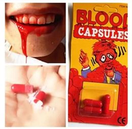 Divertidos juguetes para trucos de píldoras de sangre, accesorio banal, cápsula para vómitos, juguete de broma ZM1022