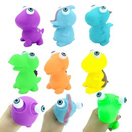Grappige burst oogbol Popping Dinosaur Squeeze Toy Pinchy Squishy Fidget Toy Antistress Eye Bouncing for Kids Adult Stress Relief Doll 1248