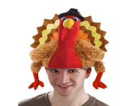 Carnaval Poulet du carnaval Christmas Thanksgiving Decoration Durkey Chapeau Adult Party Festive Cap1257308