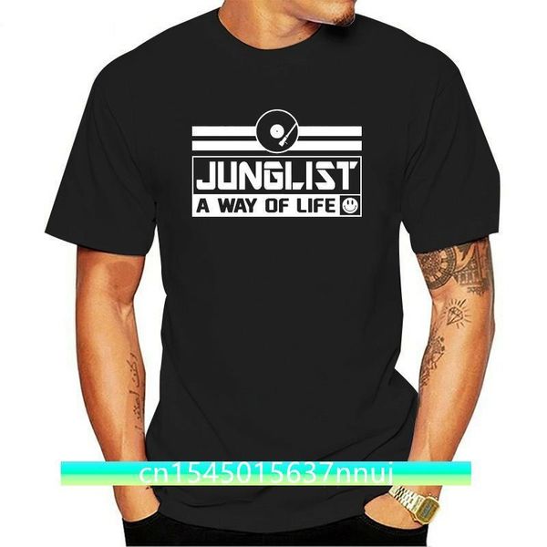 Vêtements drôles décontracté à manches courtes t-shirts hommes Junglist un mode de vie t-shirt Jungle Reggae Drum N Bass 90 t-shirt en vinyle 220702