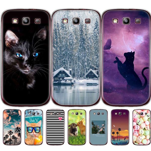 Cas Pour Samsung Galaxy S3 Couverture I9300 Téléphone Pour 360 Pleine Protection Coque Souple TPU Silicone