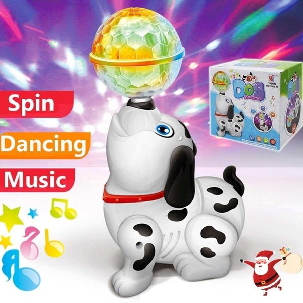 Drôle de danse chien jouets électroniques chant musical marche jouet électrique chien animal de compagnie pour enfants enfant bébé cadeau éclairage animaux électroniques LJ201105