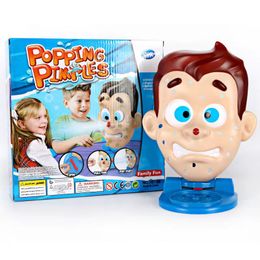 Grappige pop met puistjes schattig gezicht squeeze speelgoed acne pop water spray interactieve grap prank party game nieuwigheid kinderen volwassen cadeau