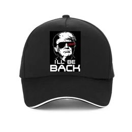 Grappig Donald Trump 2024 Ik zal backbaseball cap mode mannen grafische president re kie trump hoed verstelbare snapback hoeden rrc771