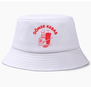 Drôle Doner pêche chasse casquette seau chapeau Donerspie Kebab Harajuku coton pêcheur hommes femmes en plein air crème solaire chapeaux Caps9581092