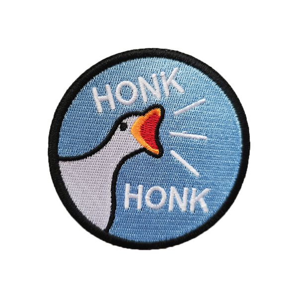 Patches de broderie de logo de canard drôle fer sur patchs applications brodées pour les vestes de vêtements T-shirts