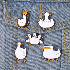 Ducklings drôles épingles en émail coutume canards canards grandes broches badges de revers cadeau bijoux animal pour les amis pour enfants