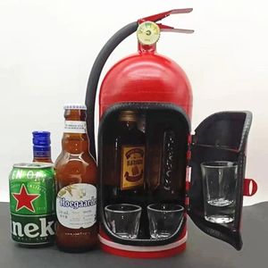 Grappige Brandblusser Mini Bar Nieuwigheid Drank Wijn Opbergdozen Creatieve Brandblusser Vorm Wijn Opslag Systeem Tool 240118