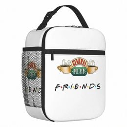 émission télévisée de télévision drôles Portable Boîtes à lunch fuite Central Perk Cafe Comic Thermal Cooler Food Isolate Dann Sac School W84R #