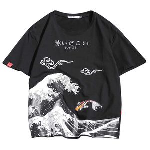 Drôle Graphique T-shirts pour Hommes Japonais Causal 100% coton Anime Imprimer Tops Surdimensionné 5XL O-cou Lâche T-shirts Vêtements 210601