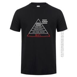 Grappige Menselijke behoeften Internet Geek Compute T-shirts Mannen Katoen O Hals T-shirt Wifi Man Tshirt Top Tees 210706