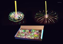 Grappig magisch speelgoed mousserende spindel toverstok verbazingwekkende roteren kleurrijke bubbelvorm gloedstick speelgoed voor kind geschenken mf99913067019