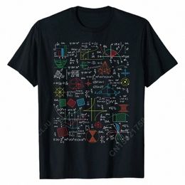 Camiseta divertida con diseño de hoja de fórmulas matemáticas, Idea de regalo para profesor de matemáticas, camiseta de marca Normal Cott, camisetas para hombre impresas en 09YO #
