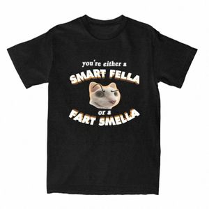 Meme divertido T Shirts Eres un tipo inteligente o un pedo Smella camiseta novedad 100% Cott camiseta ropa verano P2Tj #