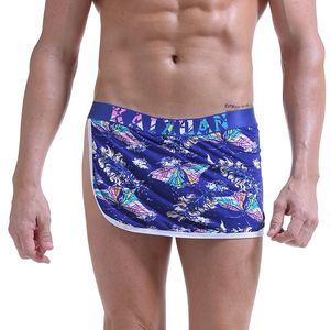 Grappige mannen bokser onderbroek shorts gay sissy slipje jockstrap coole kant open slaapkleding mannelijke penis pouch bloemen print ondergoed voor heren