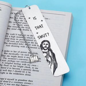 Bookmark drôle de métal avec un amant de livre pendentif à glace