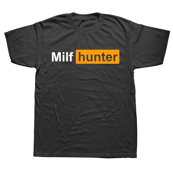 Drôle milf chasseur t-shirts d'été humour adulte plaisante pour les hommes qui aiment les milfs streetwear cadeaux tshirt pour hommes vêtements 240417