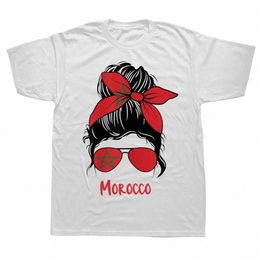 Grappig Marokko Meisje Marokkaanse Vlag T-shirts Zomer Grafische Cott Streetwear Korte Mouw Verjaardagscadeautjes T-shirt Heren Kleding F7dW #