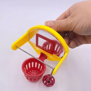 Toys de Perrot Birds Mini Basketball Hoop Props Parakeet Bell Ball mâcher Toy Pet Supplies