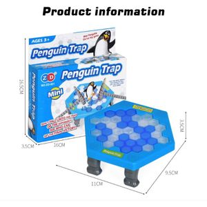 Jeu de conseil de piège à pingouin drôle ne casse pas les jouets de jeu de glace pour les enfants adultes de fête d'anniversaire de Noël interactive jouets