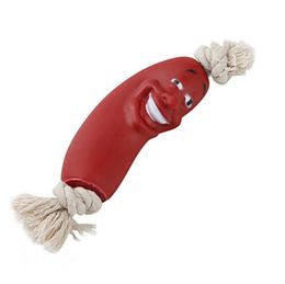 Drôle chien jouets saucisse Expression corde jouets pour animaux de compagnie sain Latex chien jouets pour petit grand chien en gros fournitures pour animaux de compagnie