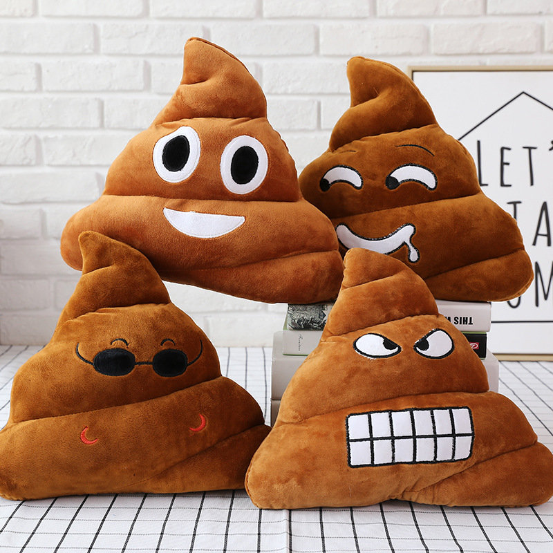 Lustige Poop Plüsch gefülltes Puppenspielzeug Weihnachten, Geburtstag Halloween Kinder Geschenke seltsames Poop Kissen
