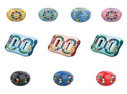 Drôle Puzzle balle jouet rotatif petits Cubes magiques haricot doigt soulagement du stress Mini Spin jouets Gyroscope enfants apprentissage éducatif9929050