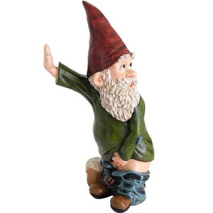 Grappige Hars Figurines Ondeugende Tuin Gnome Tuin Decoratie Standbeeld Gnome Decoratie Villa Home Figurines DecoArtion C0220