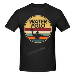 Divertido Retro Water Polo Vintage Waterpolo T Shirts Summer Style Cotton Streetwear Regalos de cumpleaños de manga corta Men 240315