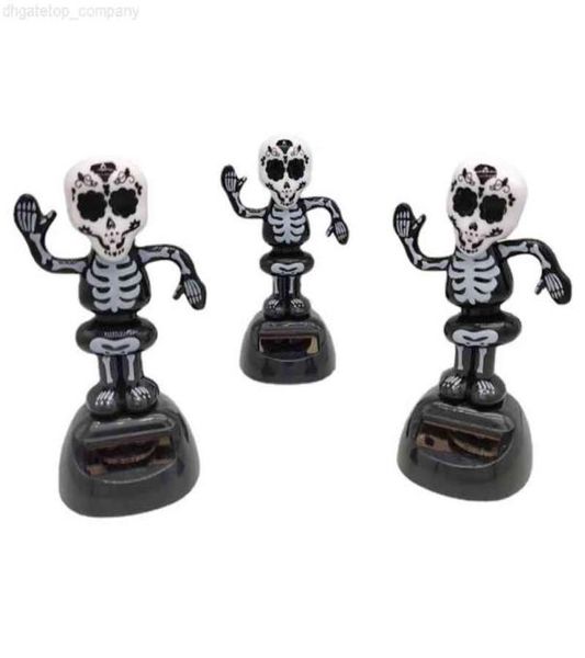 Tableau de tableau de bord Squelette drôle Décoration du bureau Accessoires de cabine intérieure Halloween Dancing Figure Toy9659693