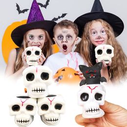 Grappige Schedel Pinch Gelukkig Speelgoed Vleermuis Squeeze Cup Ghost Hoofd Decoratie Kinderen Volwassen Decompressie Speelgoed Halloween Props Geschenken