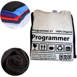 Tshirt de pile drôle Tshirt Programmer Barcode T-shirt codage de développeur T-shirt Programmation Software Ingénieur Tees DevOps Tshirt