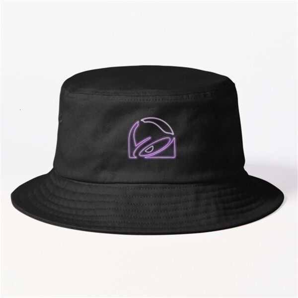 Divertido Taco Bell Clásico Sombrero de cubo Moda Sol Al aire libre Casual Primavera Gorras Hombre u Deporte Mujeres Pescadores negros 240111