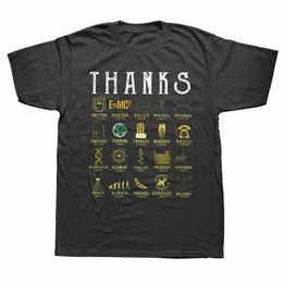 Grappig Bedankt Wetenschappers Astromy Biologie Chemie Galaxy Wiskunde Natuurkunde School Leraar Wetenschap T-shirts Korte Mouw T-shirt c7Ps #