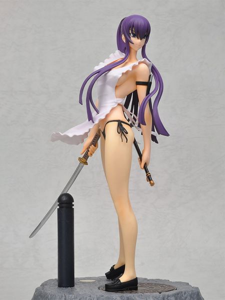 Jouets drôles chara-ani lycée des morts Busujima Saeko PVC figurine Anime Sexy Figure modèle jouets Collection poupée cadeau