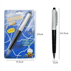 Grappig speelgoed Fun Pen Schokkende elektrische schokspeelgoed Pennen met doosverpakking April Fools Day Exotic Ballpoint Grap Grap Prank Trick Drop D Dhon5