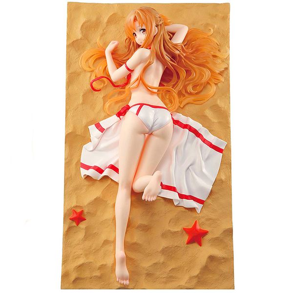 ¡Juguetes divertidos Sword Art Online Yuki Asuna vacaciones estado de ánimo Ver! Figura de acción de PVC 26 CM Anime Figura sexy Modelo Juguetes Colección Muñeca Gi