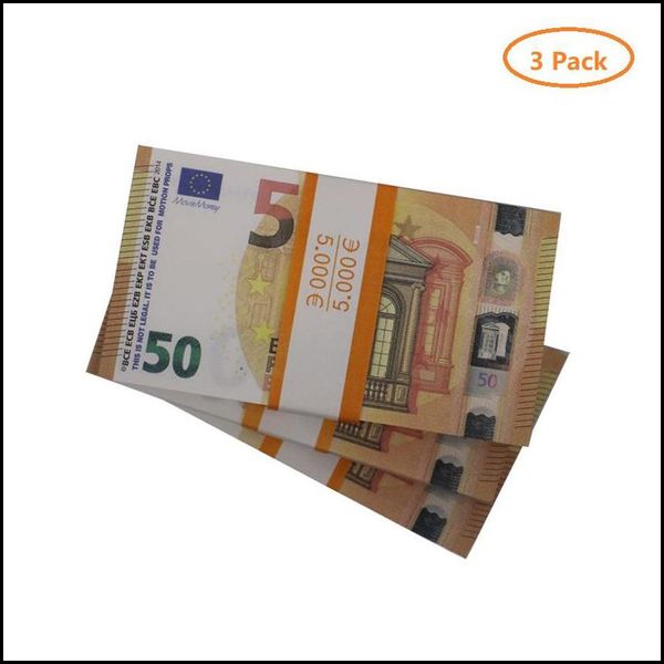 Jouets drôles en gros Prop argent copie jouet Euros fête réaliste faux billets de banque britanniques papier semblant double face livraison directe 2022 jouets Dh9E5DGHEOB6E