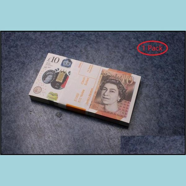 Jouets drôles en gros Prop argent copie jouet Euros fête réaliste faux billets de banque britannique papier semblant double face livraison directe 2022 jouets Dh9E5DGHEIZVT