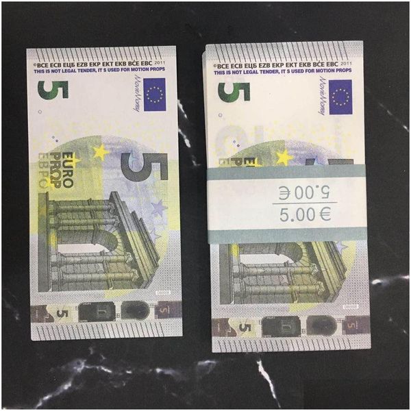 Jouets drôles en gros de qualité supérieure Prop Euro 10 20 50 100 copie de faux billets Billet de film argent qui semble réel Faux Euros Play Collectio Dhm9SBX9RNVCG