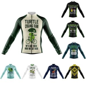 Torle drôle à manches longues Jersey Vêtements de vélo de vélo de route respirant Jersey Unisex anti-UV