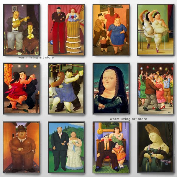 Affiches imprimées drôles de Frunage Fernando Botero